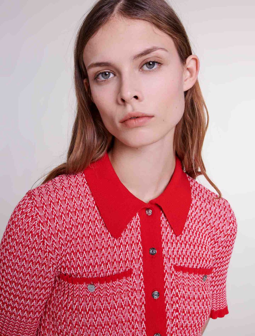 Shop Cropped Herringbone Polo Shirt for Women Online in Dubai & UAE