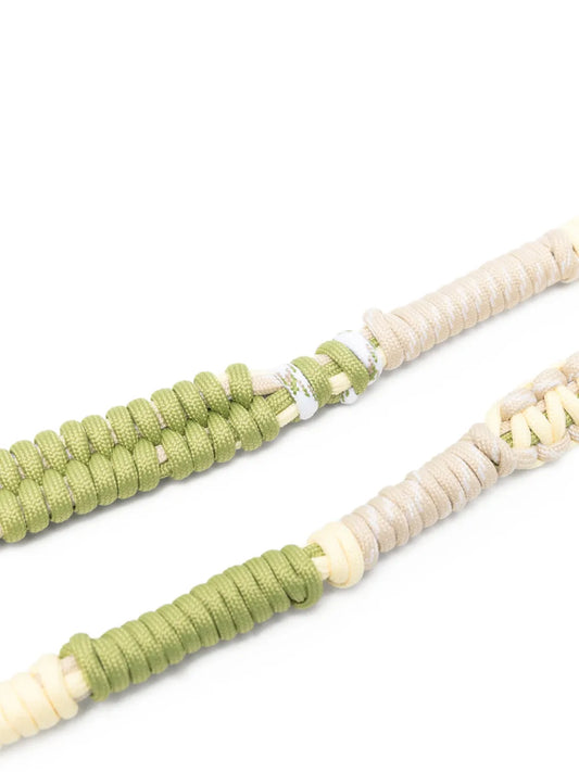 Braided Coloured Cord Strap Pale Yellow