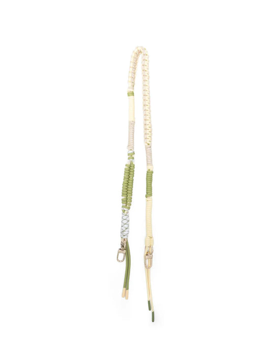 Braided Coloured Cord Strap Pale Yellow