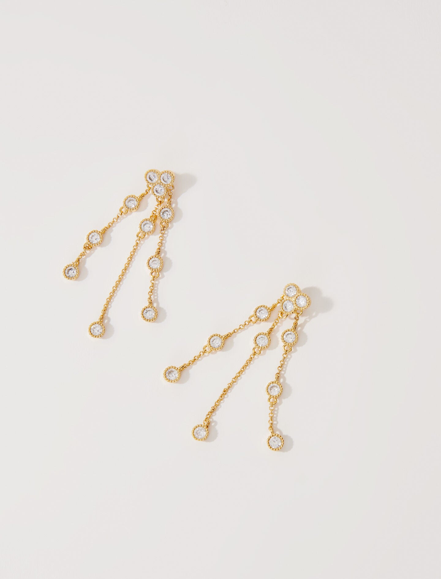 Gold  -gold-plated recycled brass earrings