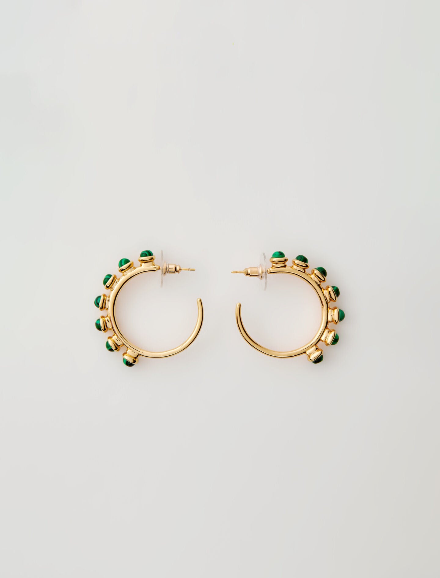 Gold-featured-rhinestone earrings