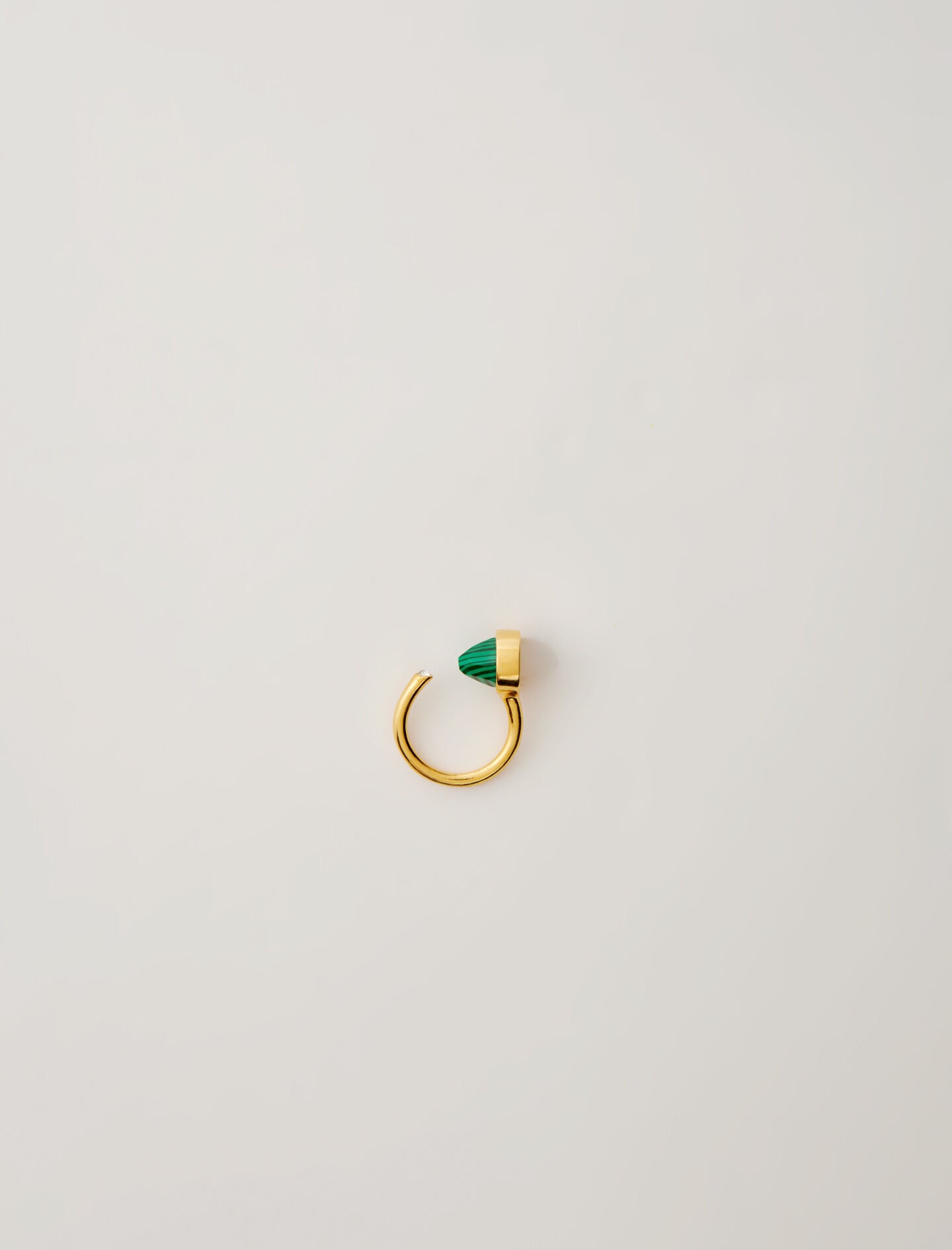 Gold-featured-ring adorned