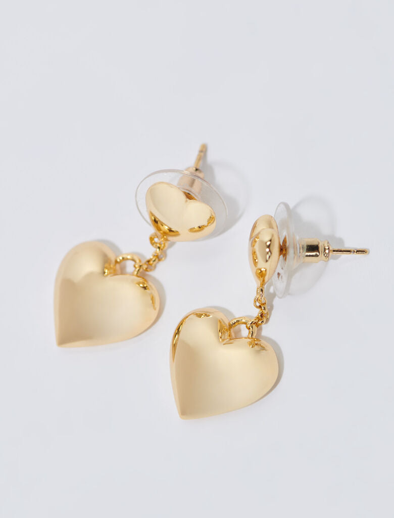 Gold-Heart earrings