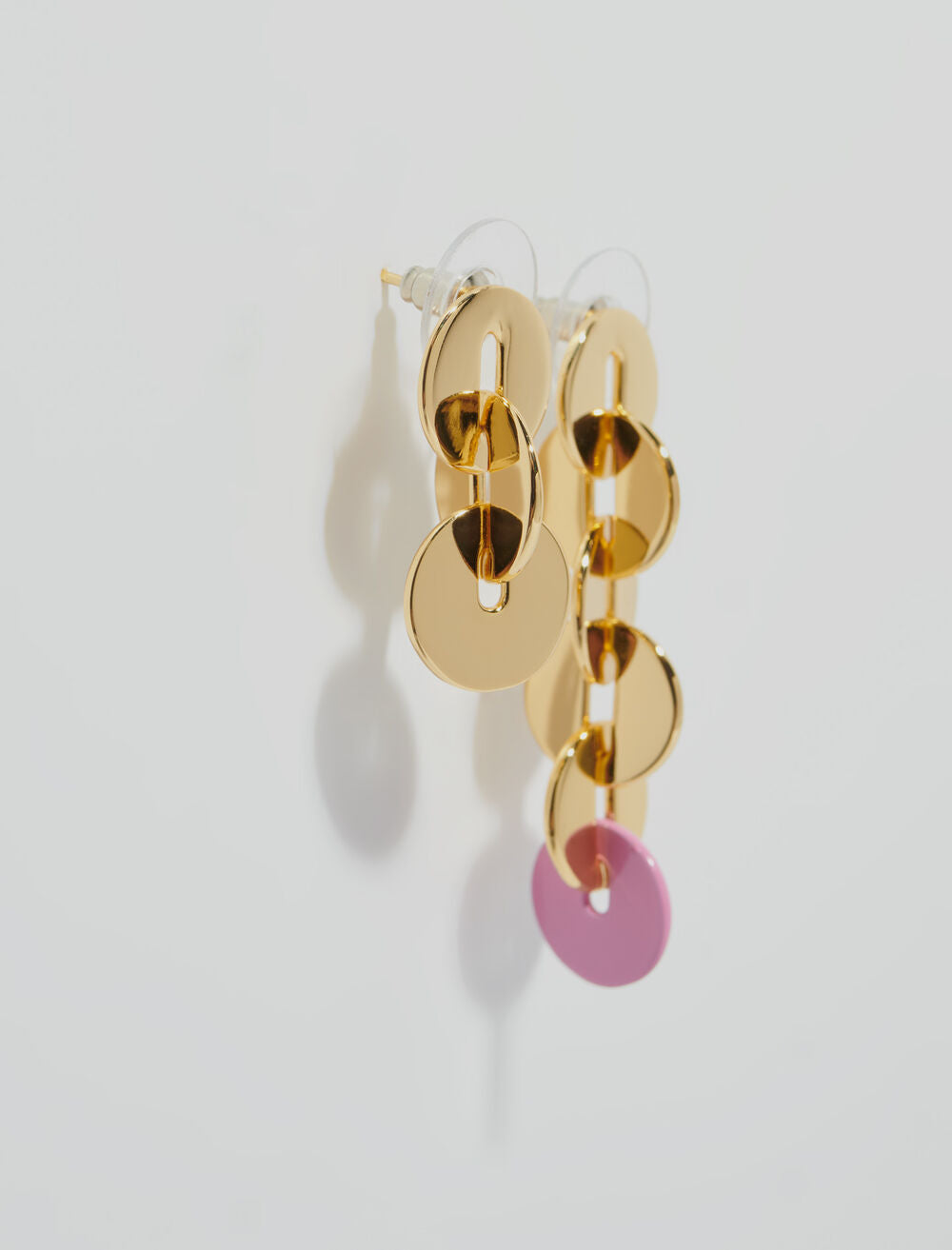 Gold-featured-Enameled earrings