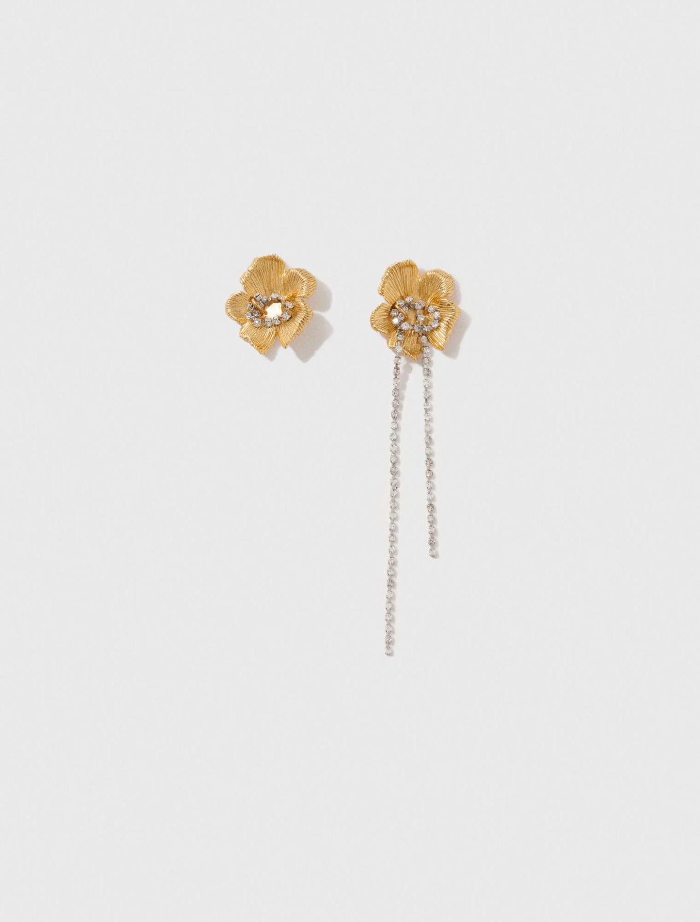 Flower earrings Gold