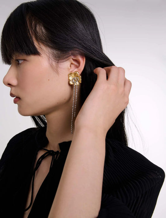 Flower earrings Gold
