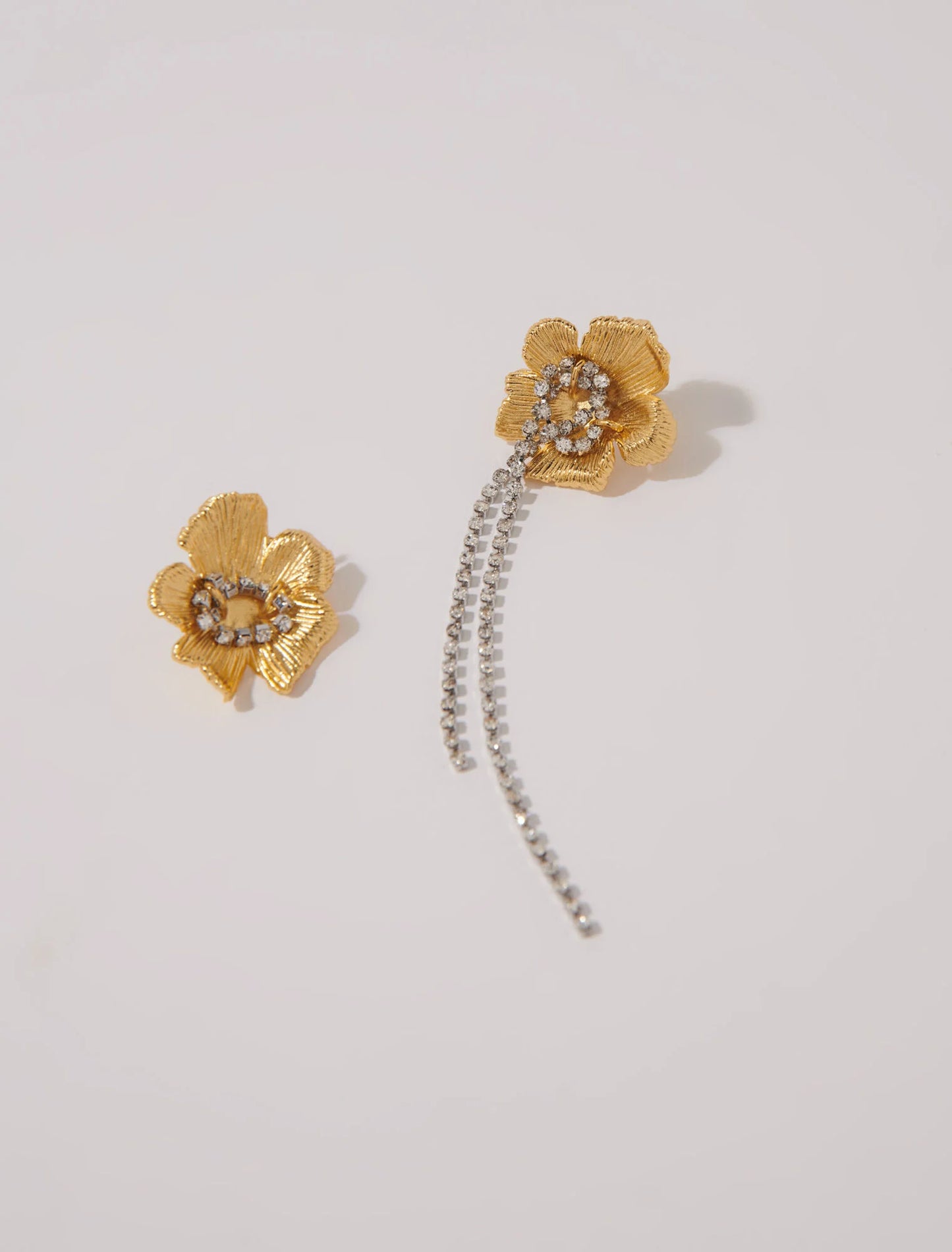 Flower earrings Gold