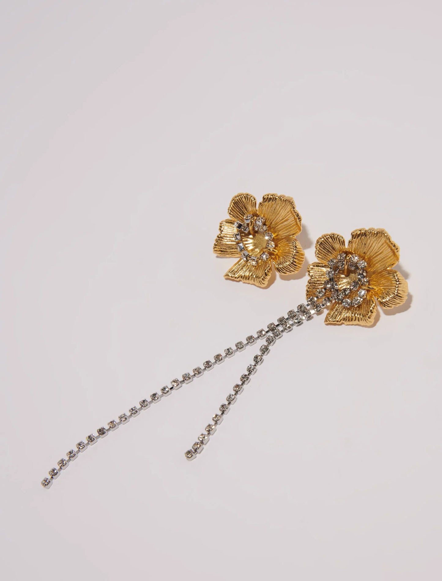 Flower earrings Gold