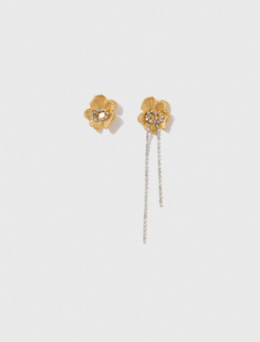 Flower earrings Gold