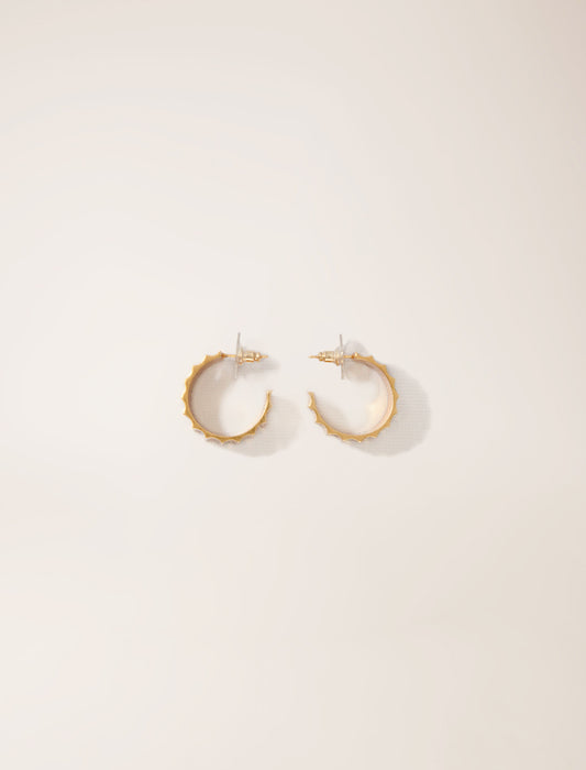 Gold-featured-Sculpted Earrings