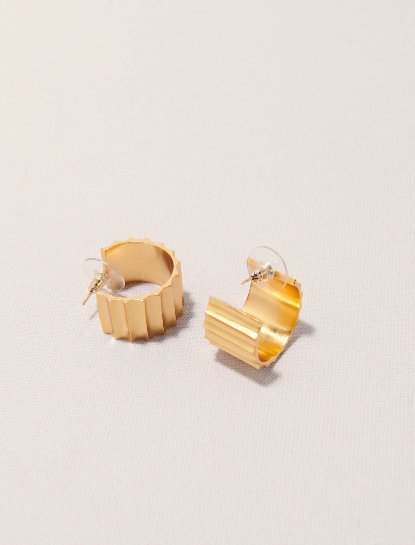 Gold-Sculpted Earrings