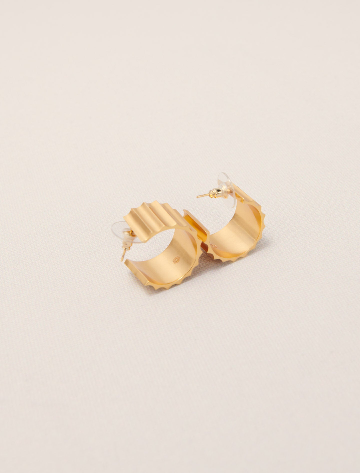 Gold-Sculpted Earrings