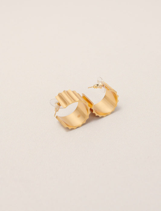 Gold-Sculpted Earrings