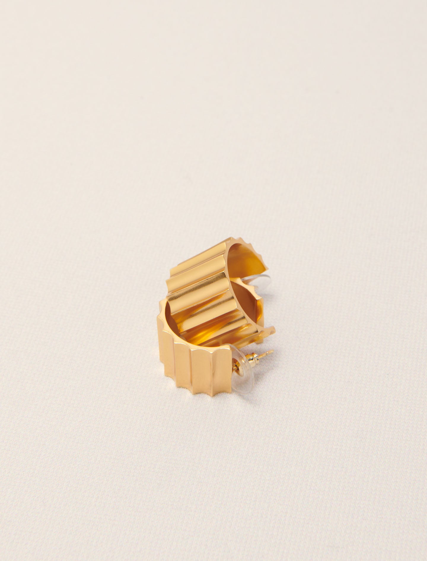 Gold-Sculpted Earrings
