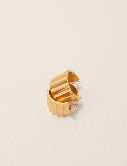 Gold-Sculpted Earrings