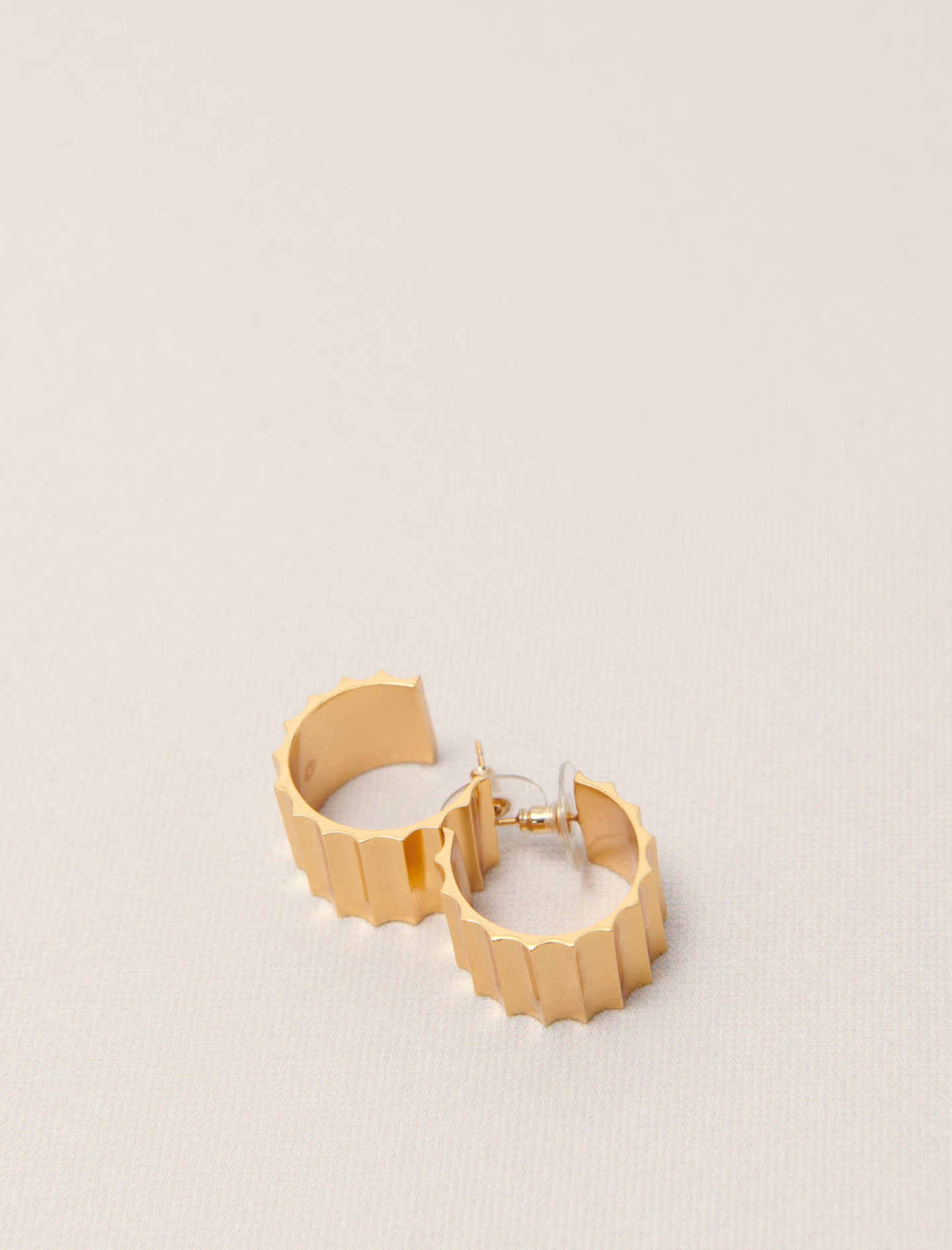 Gold-Sculpted Earrings