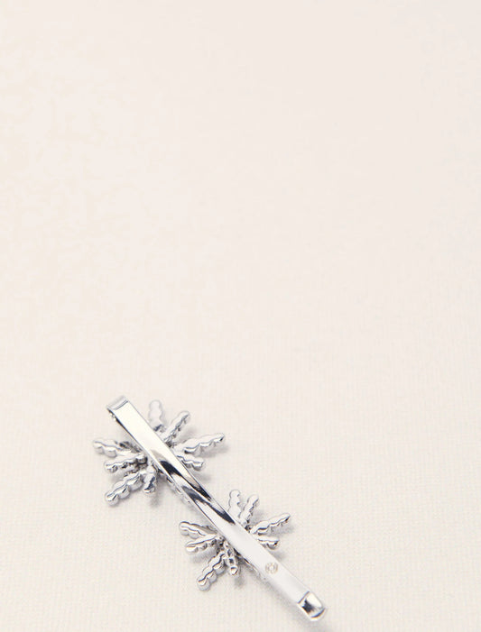 Silver-Star Rhinestone Barrette