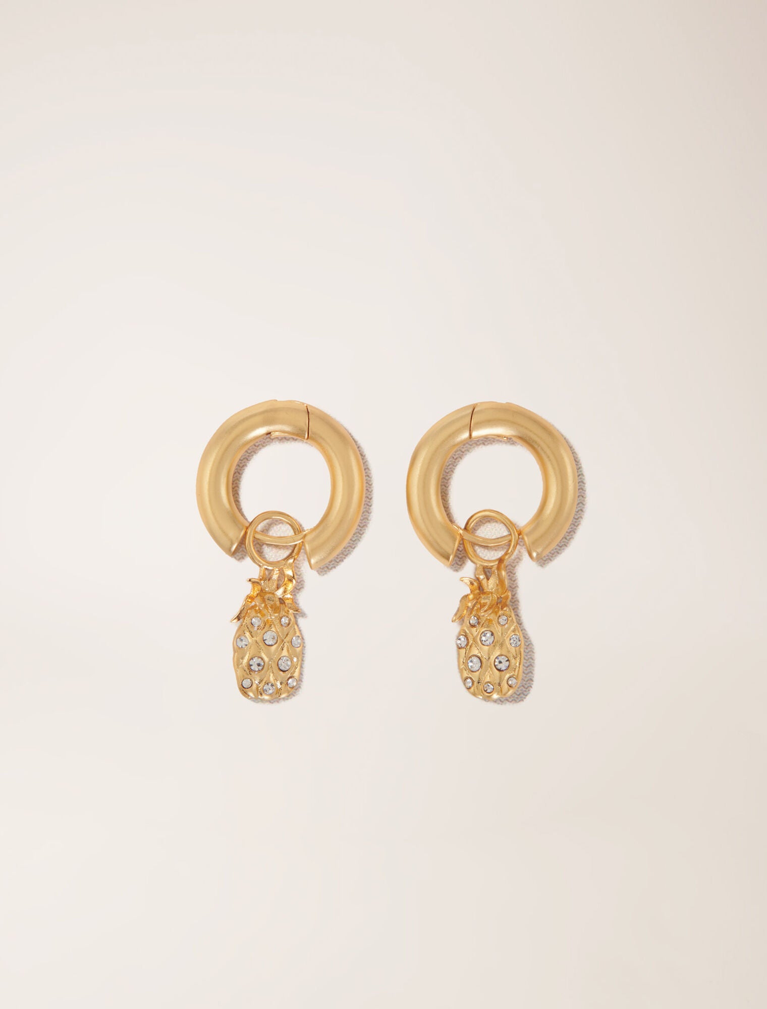 Gold-featured-Mini rhinestone pineapple earrings