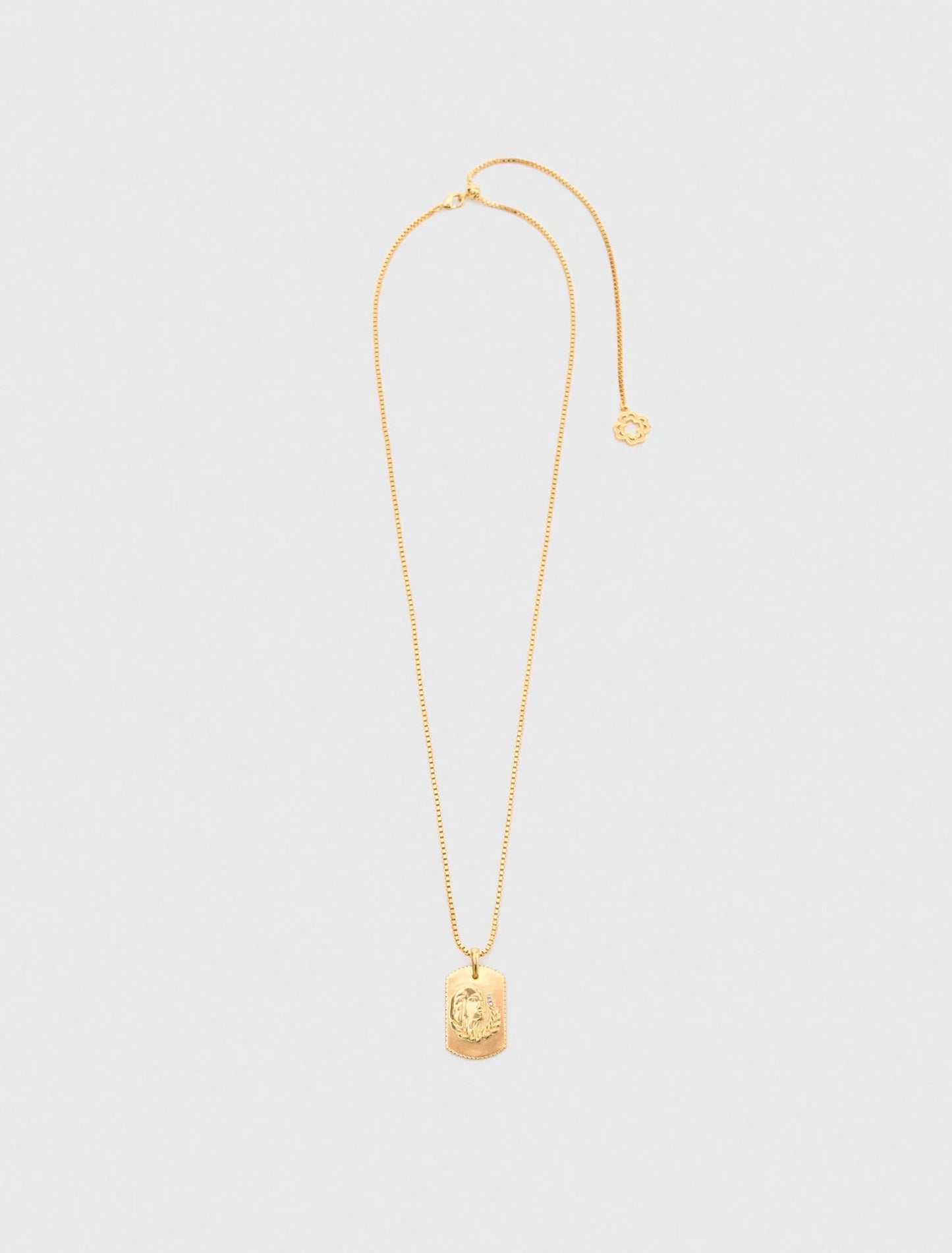 Virgo Zodiac sign plaque necklace
