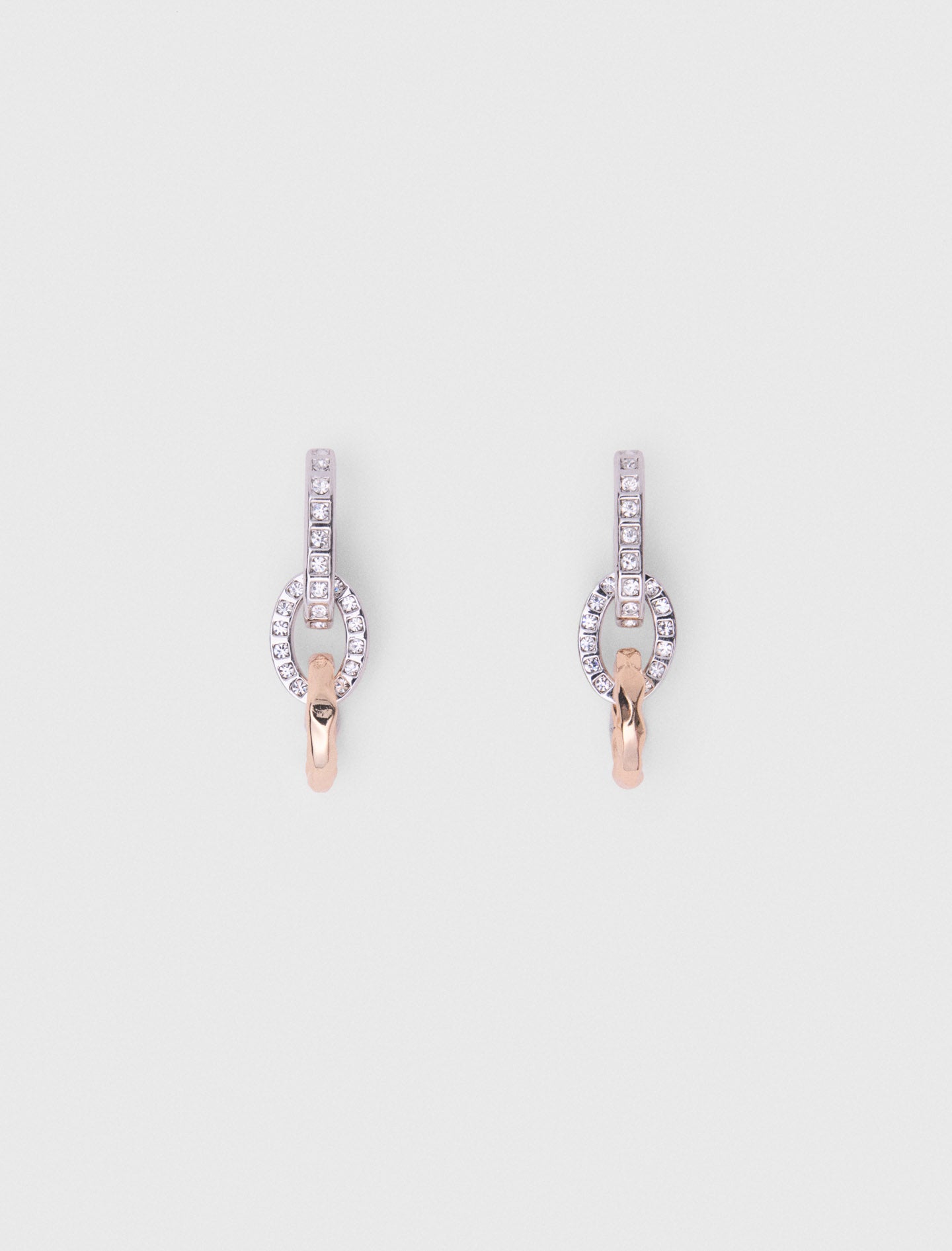 Link Earrings Gold Silver