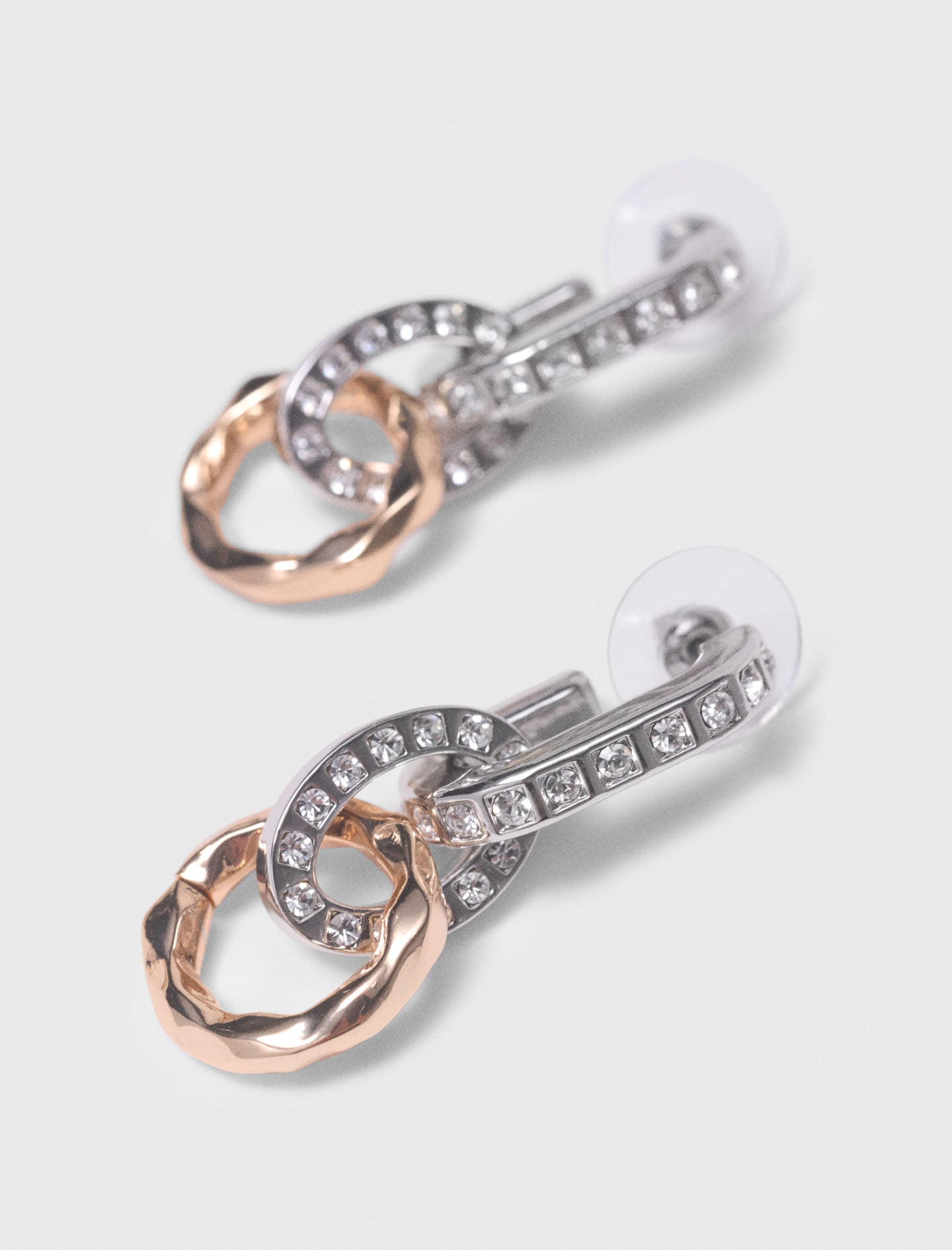 Link Earrings Gold Silver