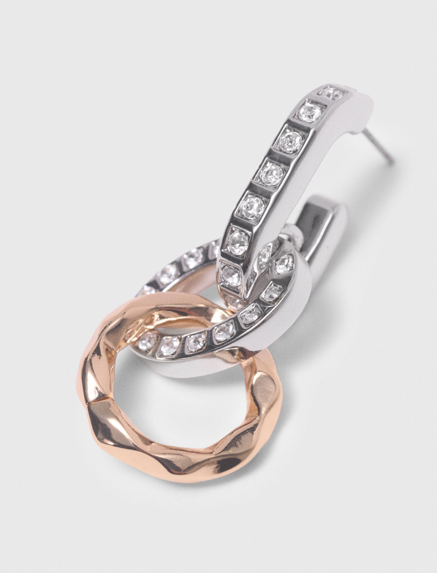 Link Earrings Gold Silver