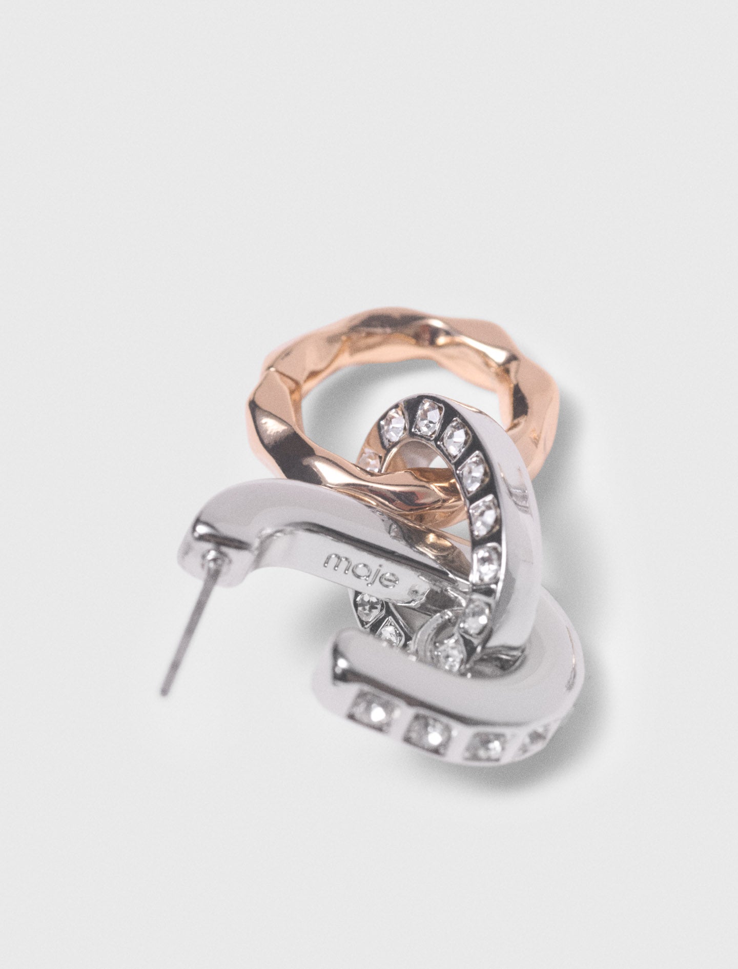 Link Earrings Gold Silver