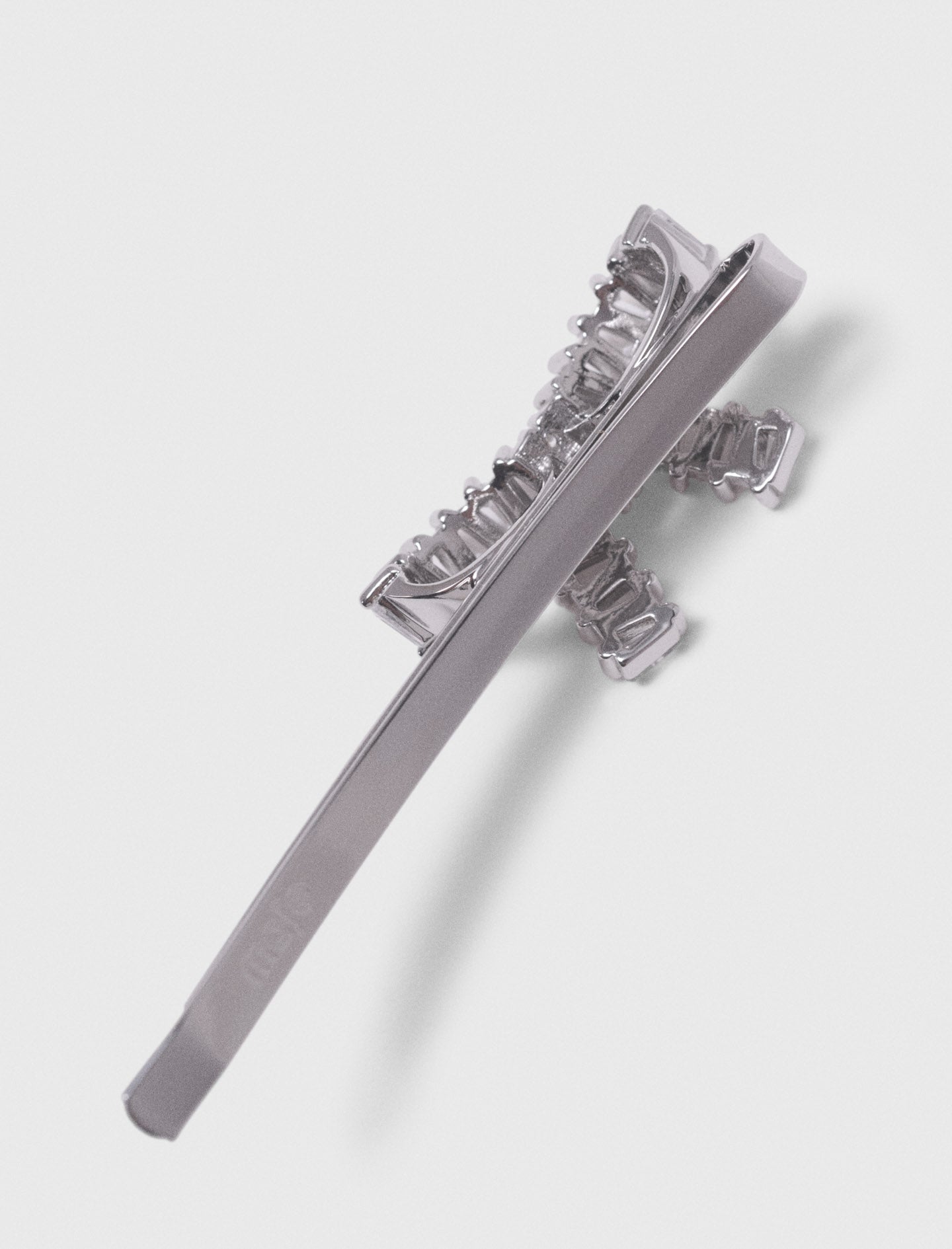 Rhinestone Bow Barrette Caramel