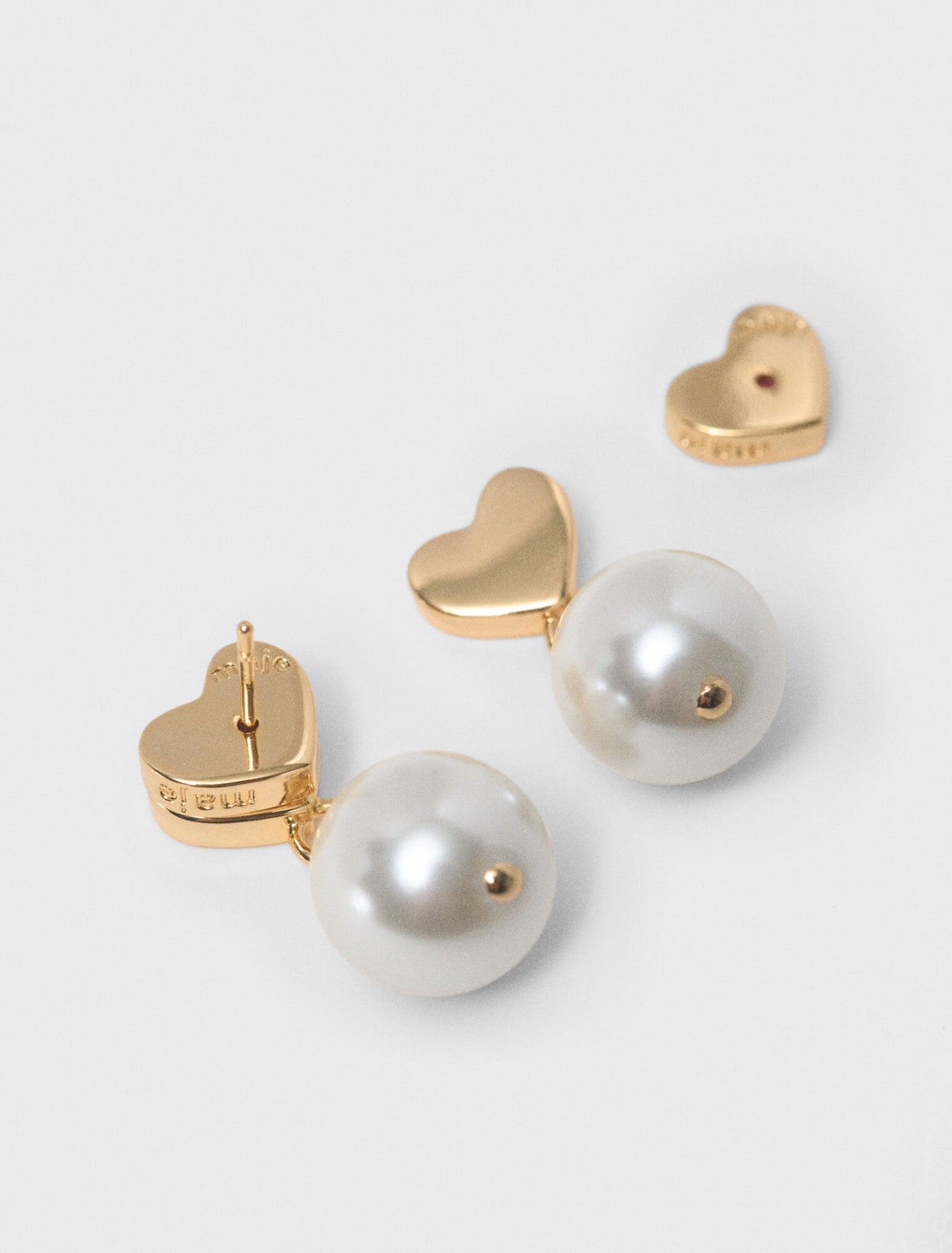 Bead Earrings Gold