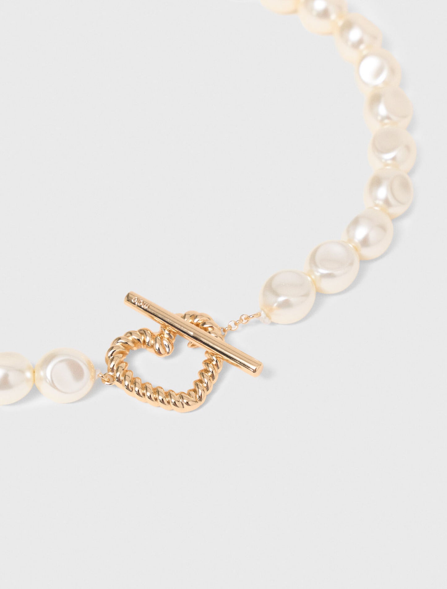 Pearl choker necklace Gold
