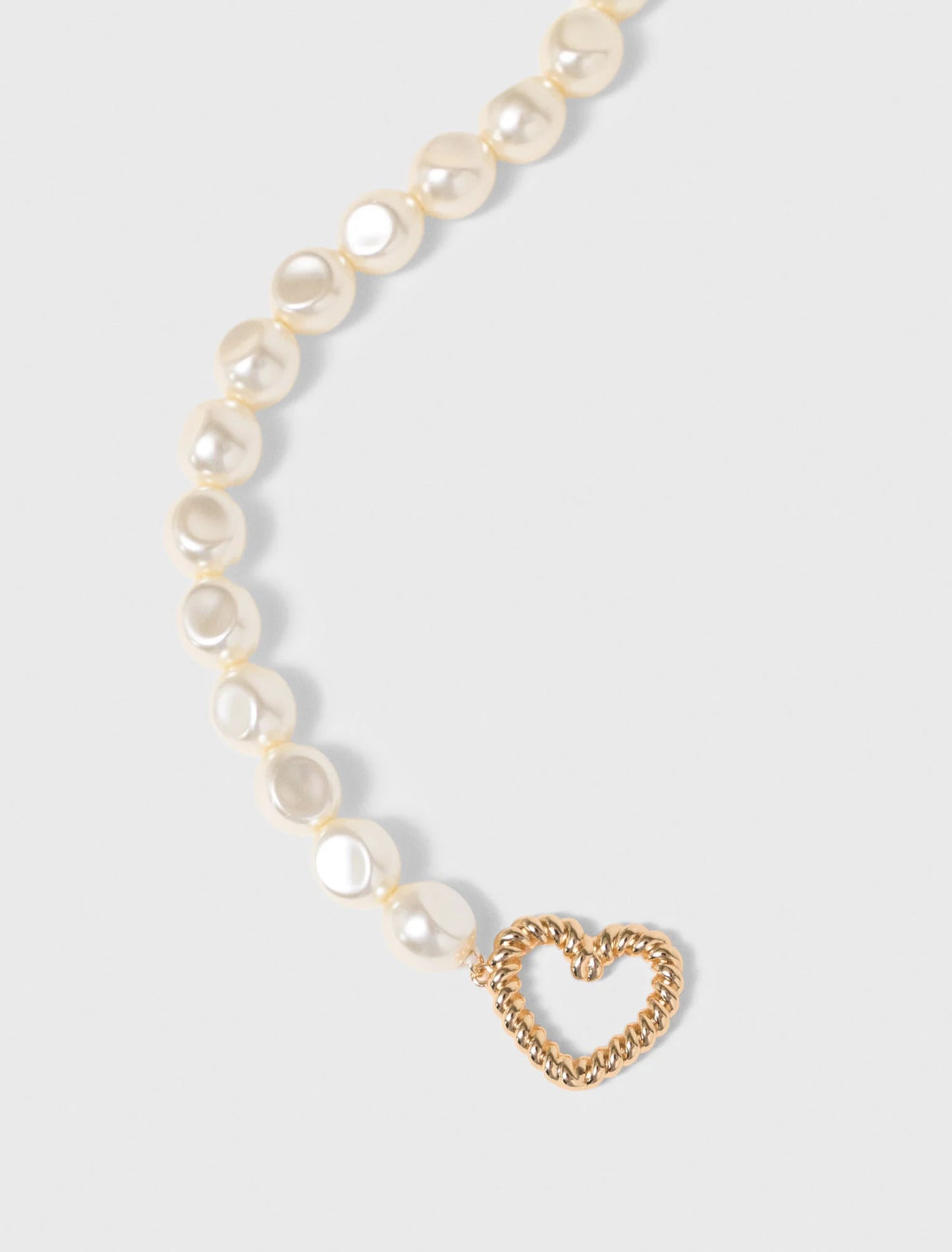 Pearl choker necklace Gold