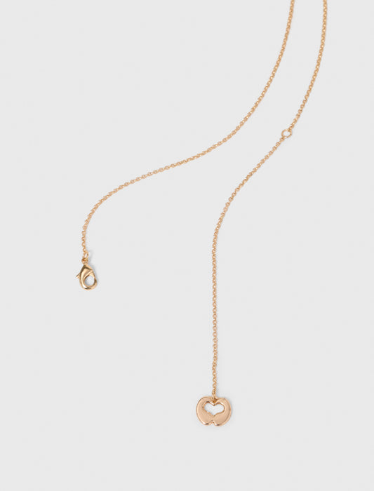 Long beaded fish necklace Gold