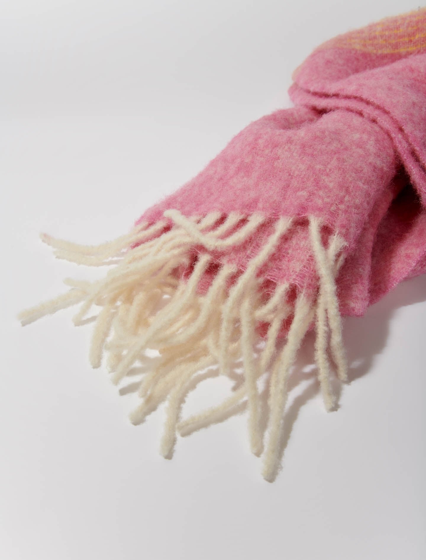 Fuchsia-two-tone scarf