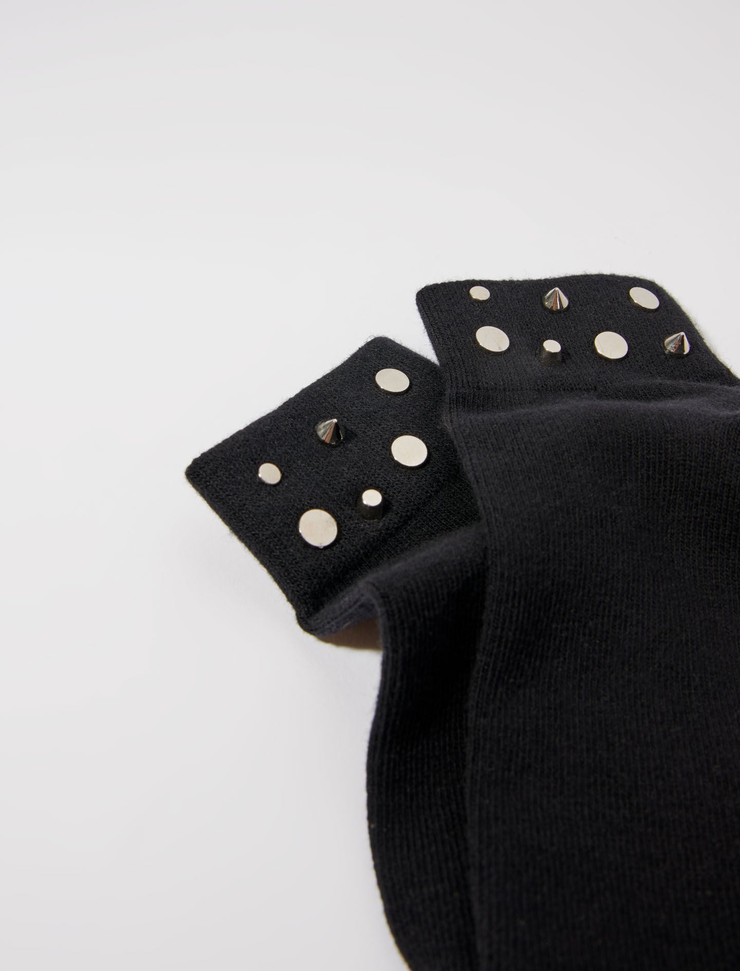 Black-rhinestone socks