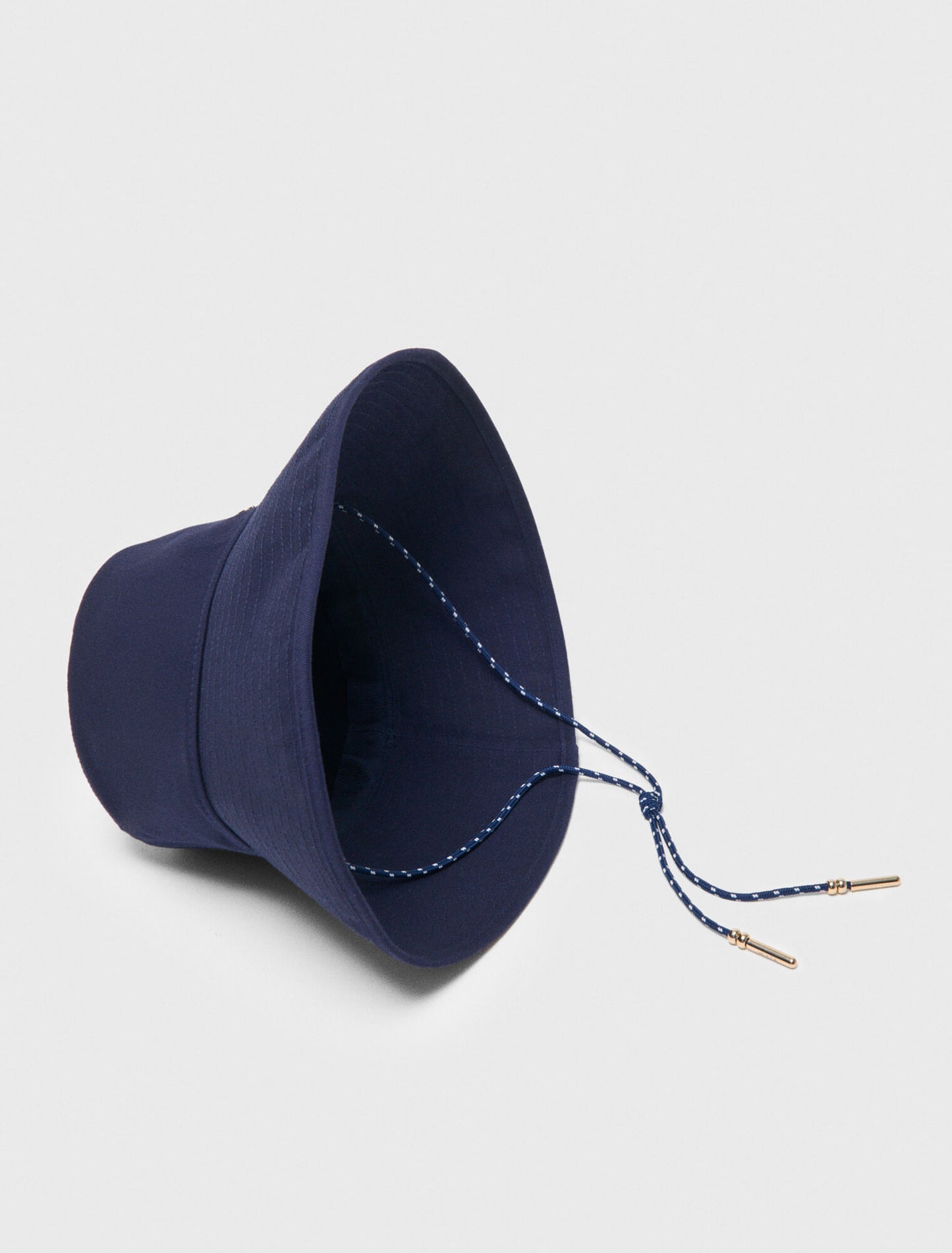 Cotton Floppy Hat With Cord Navy
