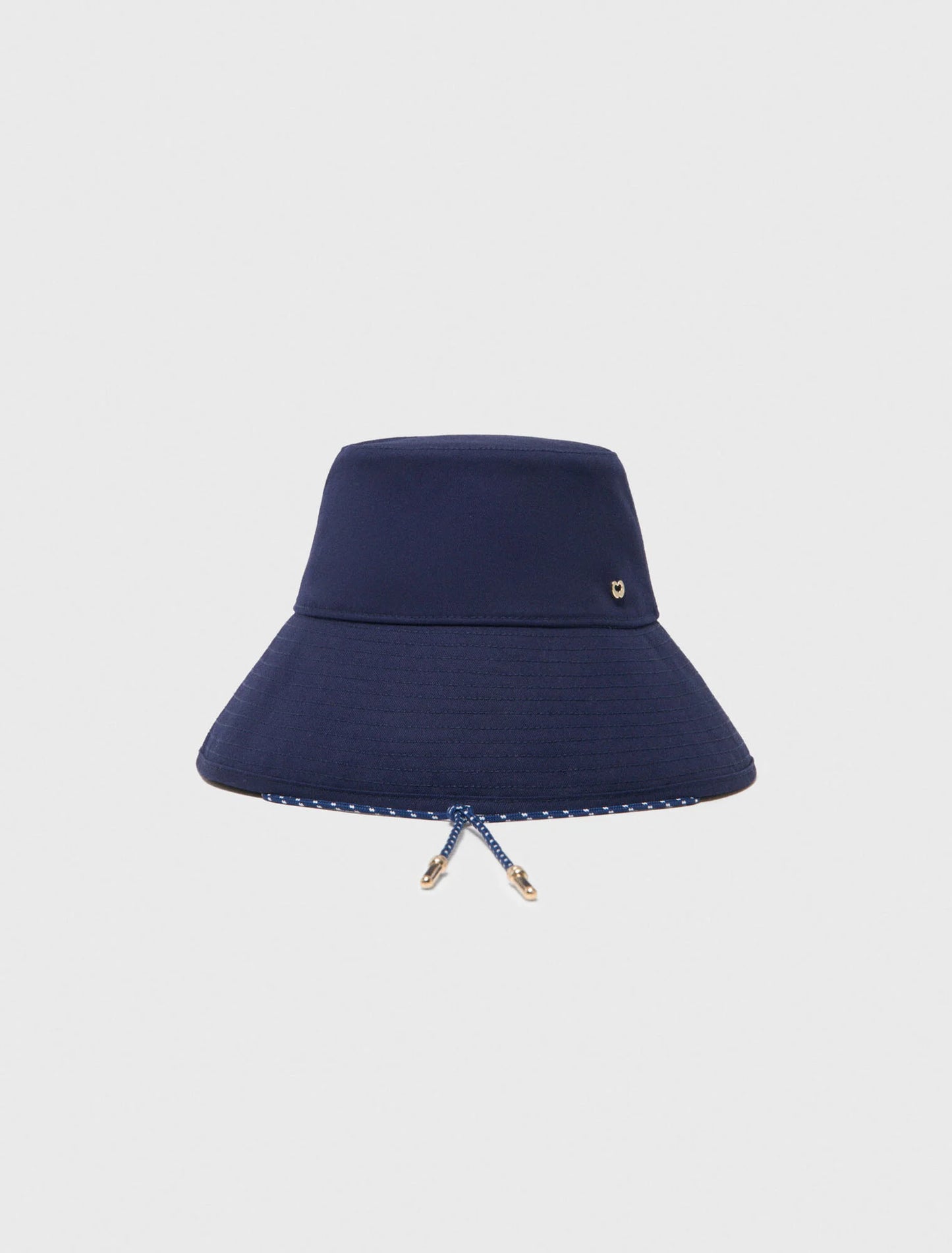 Cotton Floppy Hat With Cord Navy