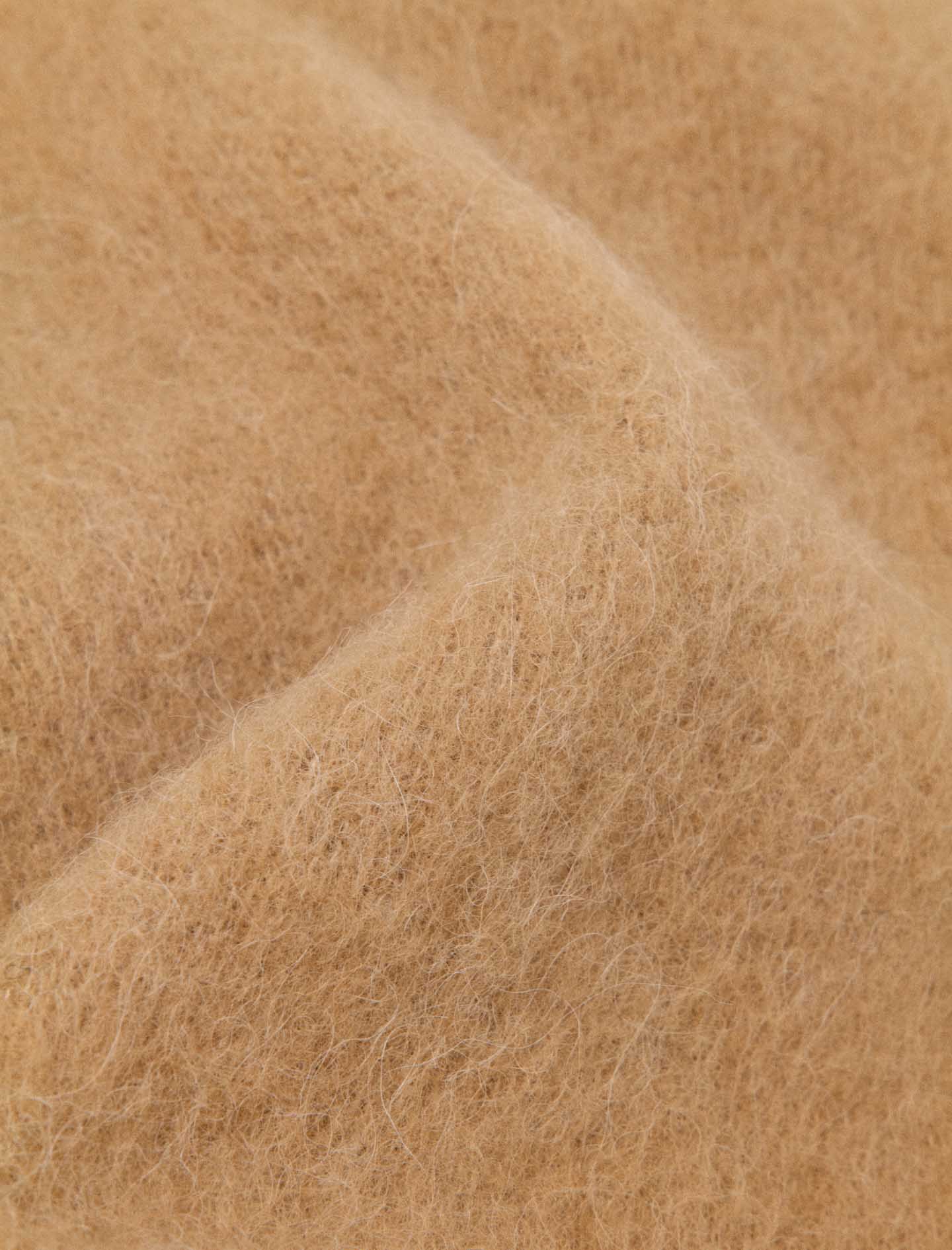 Wool and alpaca blend scarf Camel