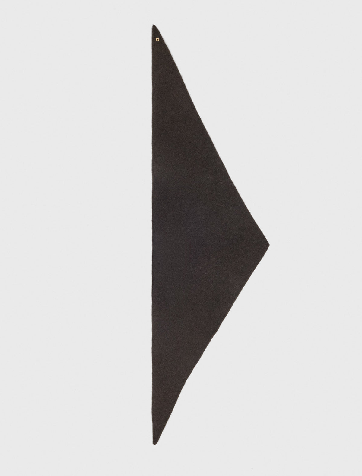 Yak blend triangle scarf Dark Brown