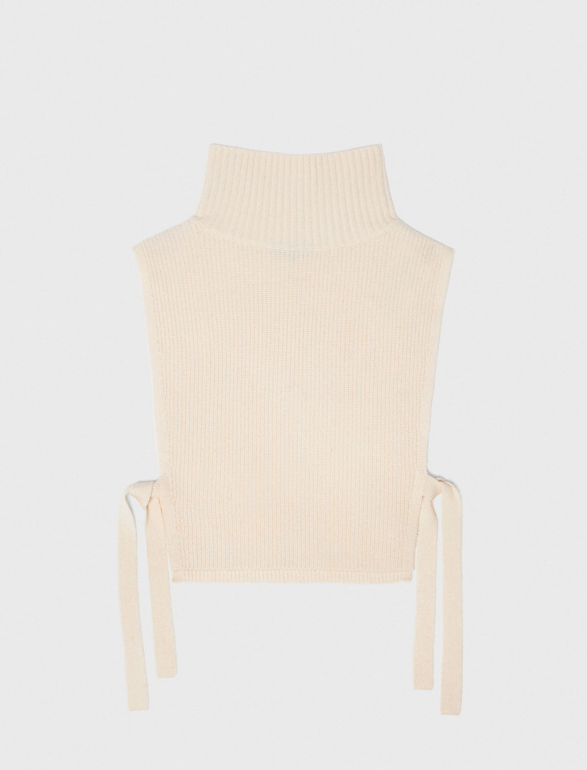 Long knit collar Ecru