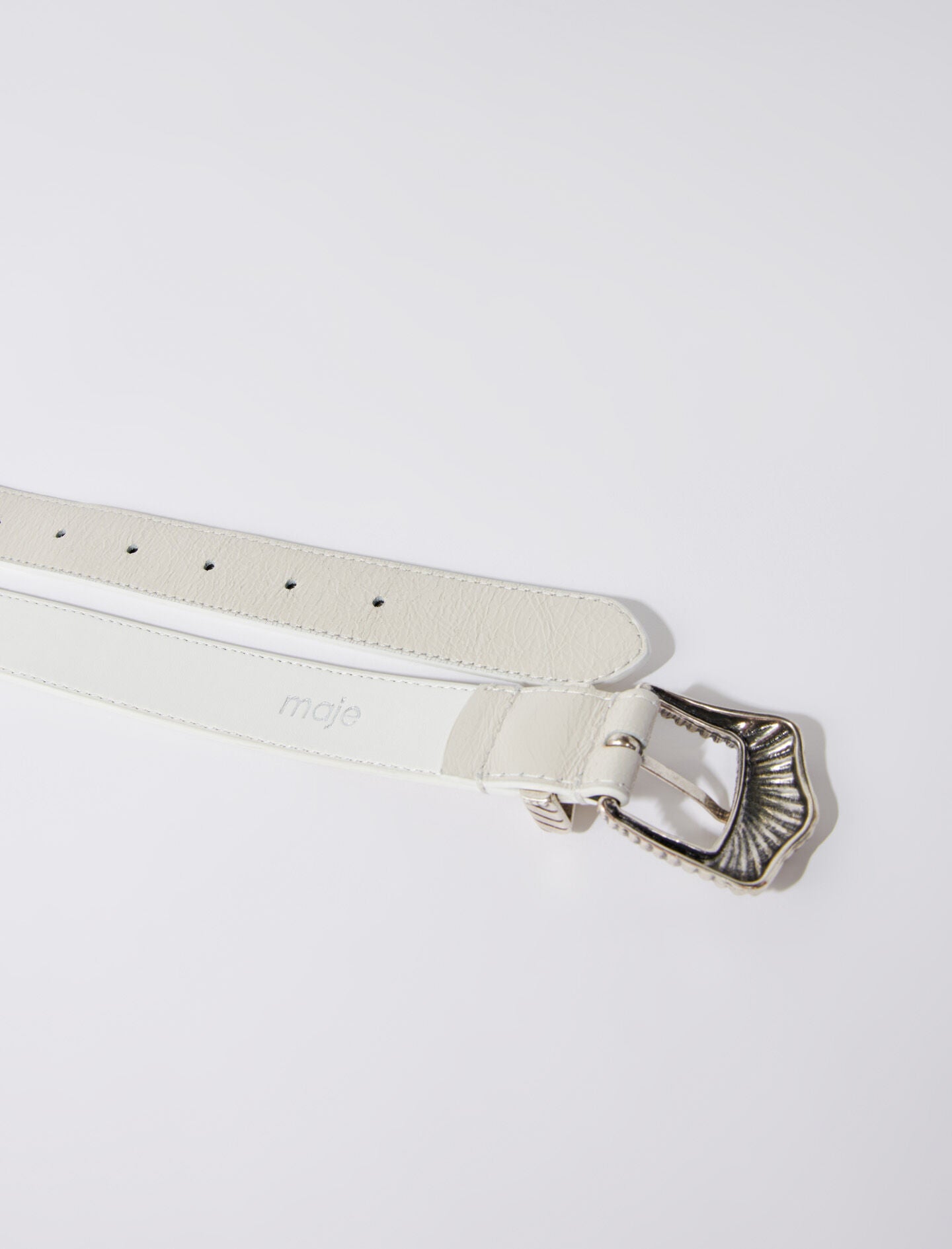 Ecru-belt with buckle