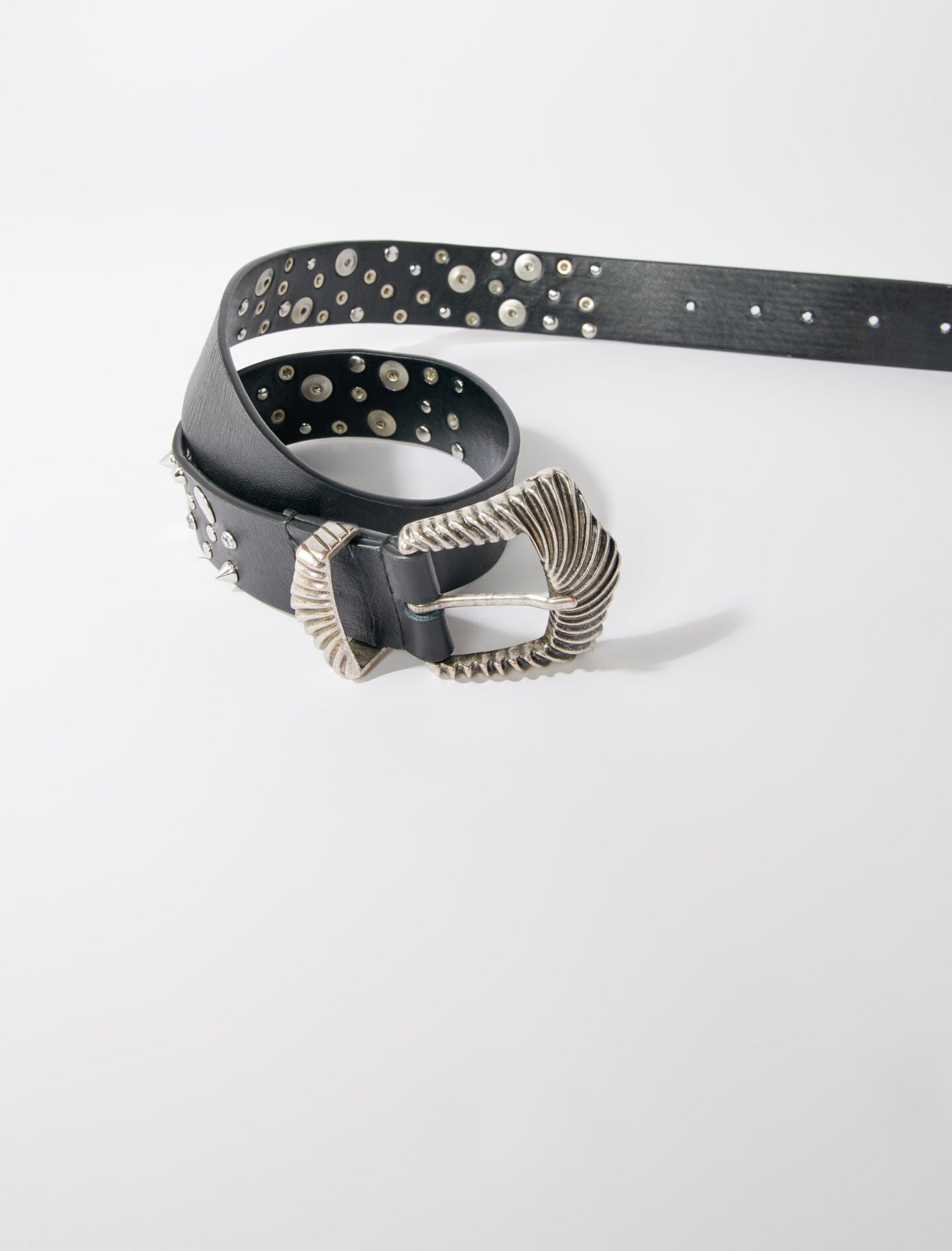 Black-studded belt