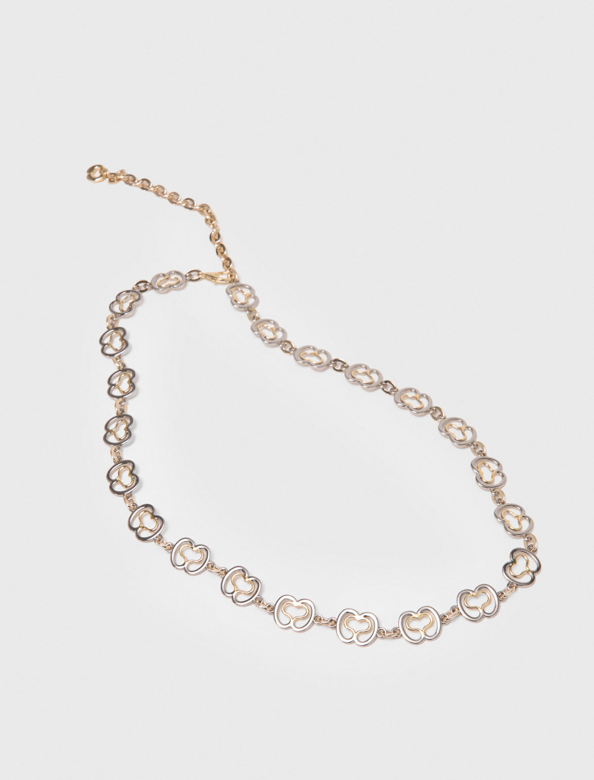 Chain belt with gold links Golden / Silver