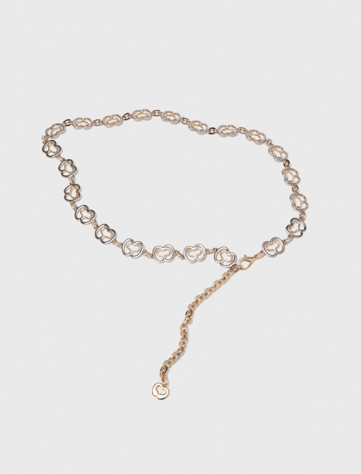 Chain belt with gold links Golden / Silver