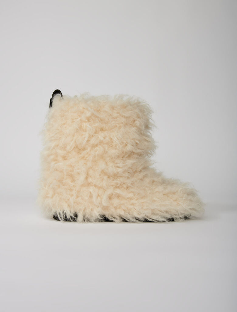 Ankle Boots In Fake Fur