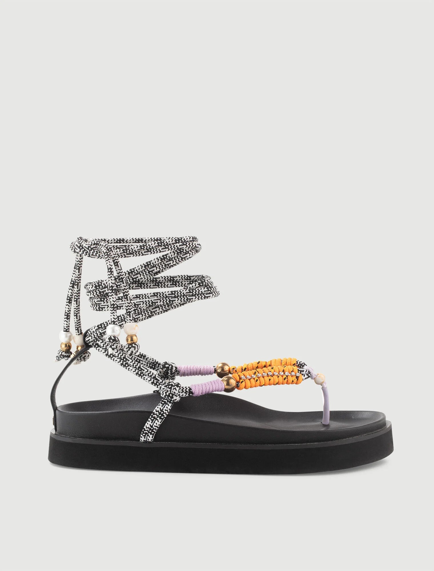 Parma Violet Sandals with braided straps