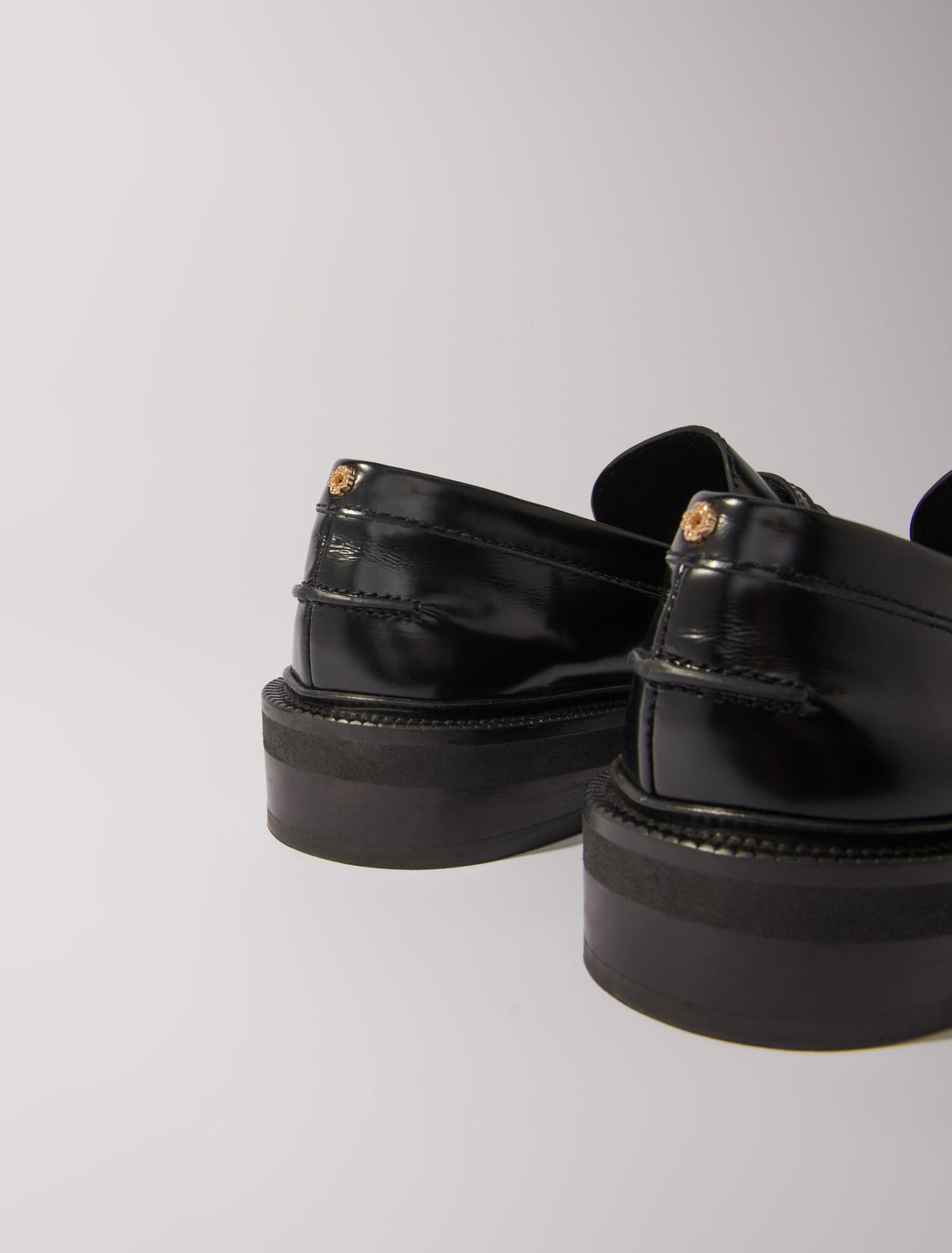 Black  -Leather loafers