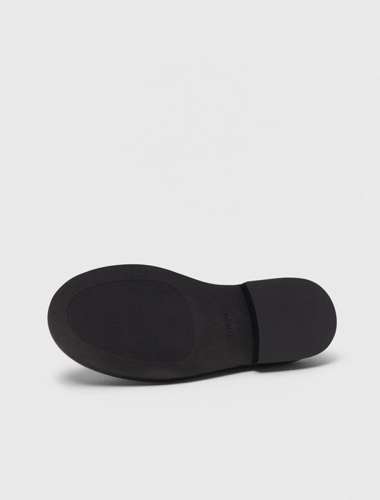 Brushed leather loafers