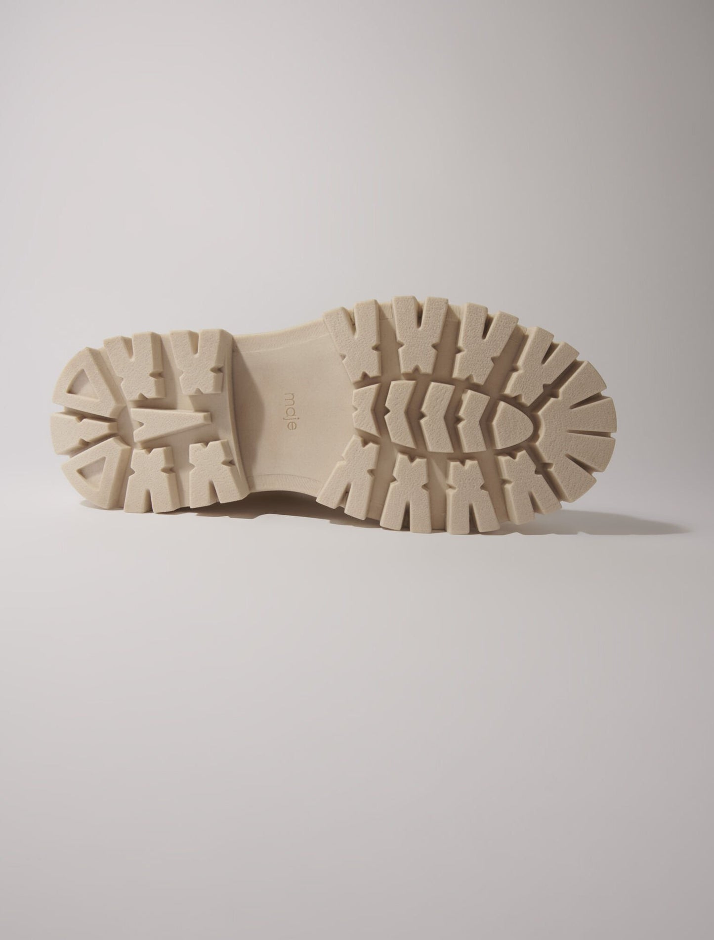 Ecru Chunky faux fur boots