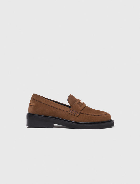 Suede Loafers CAMEL