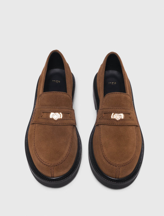 Suede Loafers CAMEL